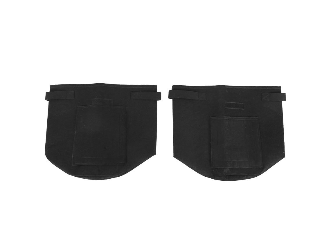 2 Bolsas De Cultivo Para Plantas De 7 Galones, De Fieltro No Tejido Con Ventana Y Velcro Para Jardín.
