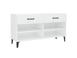 Zapatero MAISON EXCLUSIVE en Derivados de Madera Blanco Brillo (102x35x55 cm)