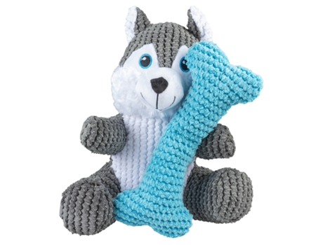 Husky con Hueso de Pelucia para Perros DUVO+ (Talla: S)