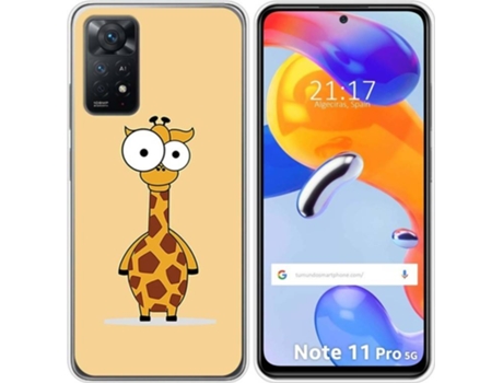 Carcasa Xiaomi Redmi Note 11 Pro TUMUNDOSMARTPHONE Dibujos Jirafa Multicolor