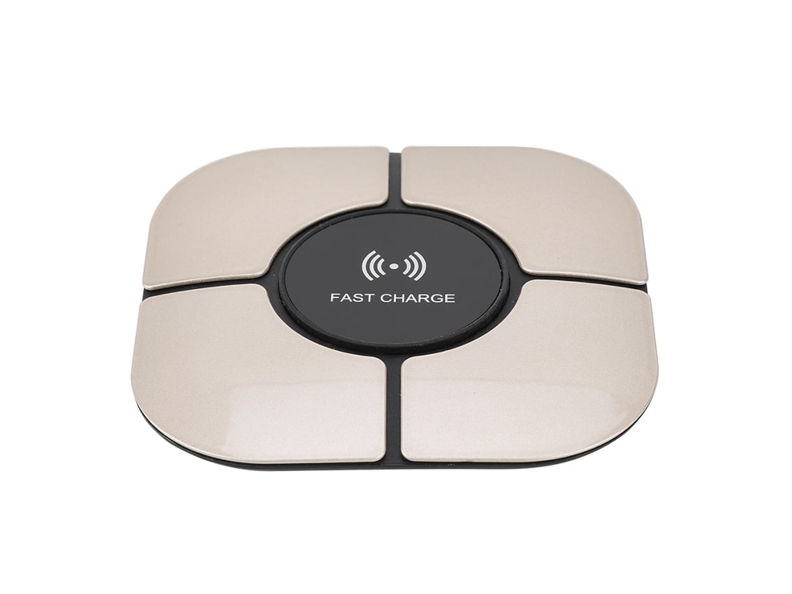 Cargador Inalámbrico 10w De Carga Rápida Diy Qi Charging Pad Para Android/iphone Oro