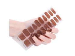 20 Pegatinas De Uñas De Gel Semicuradas Con Lima Y Alcohol, Requiere Lámpara Uv/led