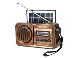 Radio portátil de energía solar R 49bts Gold Hentenhome