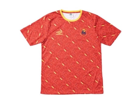 Camiseta de Hombre para Fútbol UMBRO Espanha All Over World Cup Estampada Naranja (L)