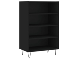 Maison Exclusive - Aparador Alto Madera De Ingeniería Negro 57x35x90 Cm