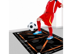 Tapete de entrenamiento de fútbol para todos los niveles, entrenamiento de agilidad del pie, 40 x 60 cm Eifson (naranja con letras)