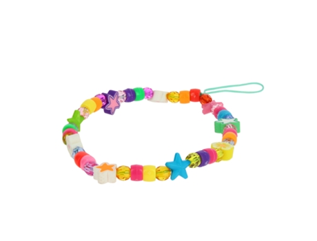 Joya para Teléfono Pulsera de Bolas y Estrellas Blanco Colección Summer AVIZAR
