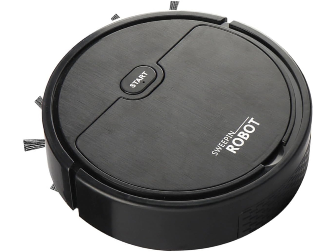 Aspiradora robot de doble función: para suelos húmedos y secos, alta potencia de succión, compacta.