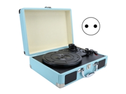 Tocadiscos portátil con altavoz