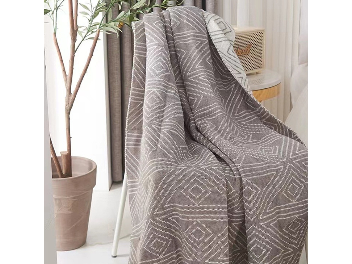 Manta De Lanzamiento, Manta De Punto Moderna Con Diseño, Manta Ligera Y Suave Para Sofá, Cama Y Sala De Estar (50x60 Pulgadas)
