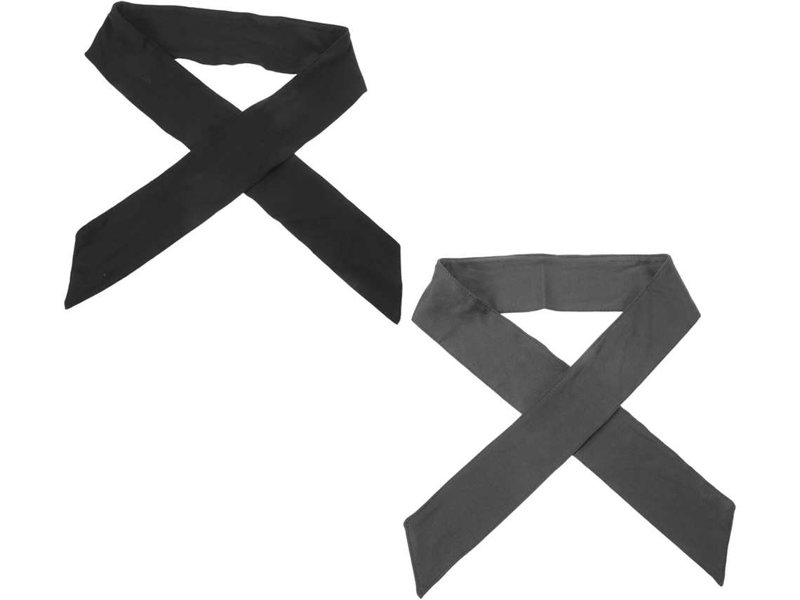 Conjunto De 4 Faixas De Cabeça Esportivas Unissex Absorventes De Suor, Largas E Elásticas, Em Tecido.