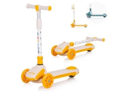 Patinete infantil RAPIDO, plegable con luces LED y hasta 50 kg de Chipolino Yellow