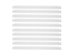 10 Rollos De Espiral Transparentes, 30 Agujeros, Capacidad Para 100 Hojas, Abs