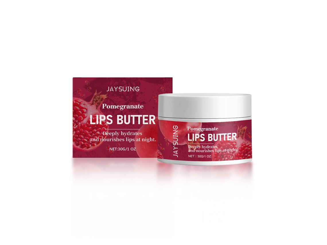 Mascarilla labial hidratante con sabor a granada