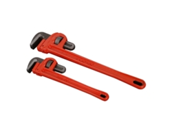 Llave para tubos recta de acero tratado térmicamente, 0,55 kg | Sin marca