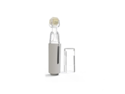 Rodillo de microagujas Herramienta de belleza con microagujas Rodillo de microagujas unisex Rodillo facial para el cuero cabelludo Barba 0 25 mm Blanco Yemaesre