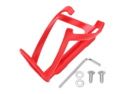 Soporte Rojo Para Botellas De Agua Para Bicicleta De Montaña, De Plástico Resistente Y Duradero, Con Tornillos Y Llave Inglesa.