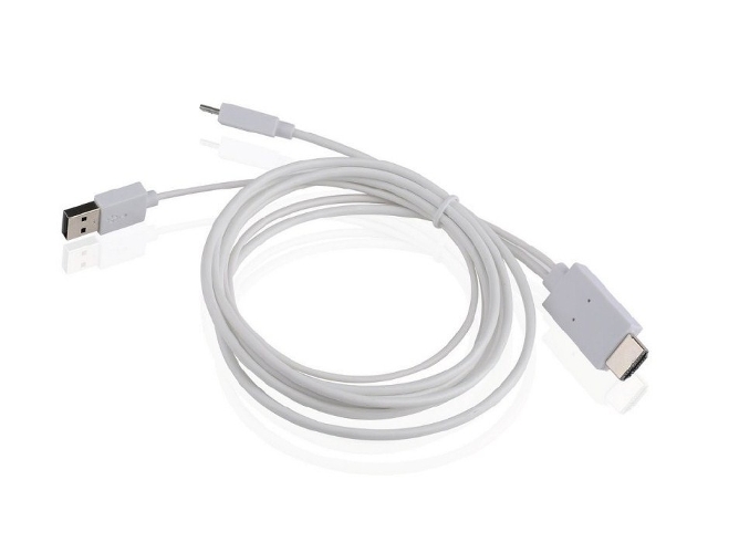 Cable Adaptador APPROX APPC23 Micro-USB USB 2.0 HDMI Blanco