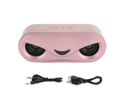 Altavoz Bluetooth Inalámbrico Portátil Con Luz Led, Estéreo Básico, Para U-disc, Rosa.