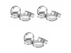 12 anillos plegados para muffins ingleses, crumpets y tartas (para profesionales)