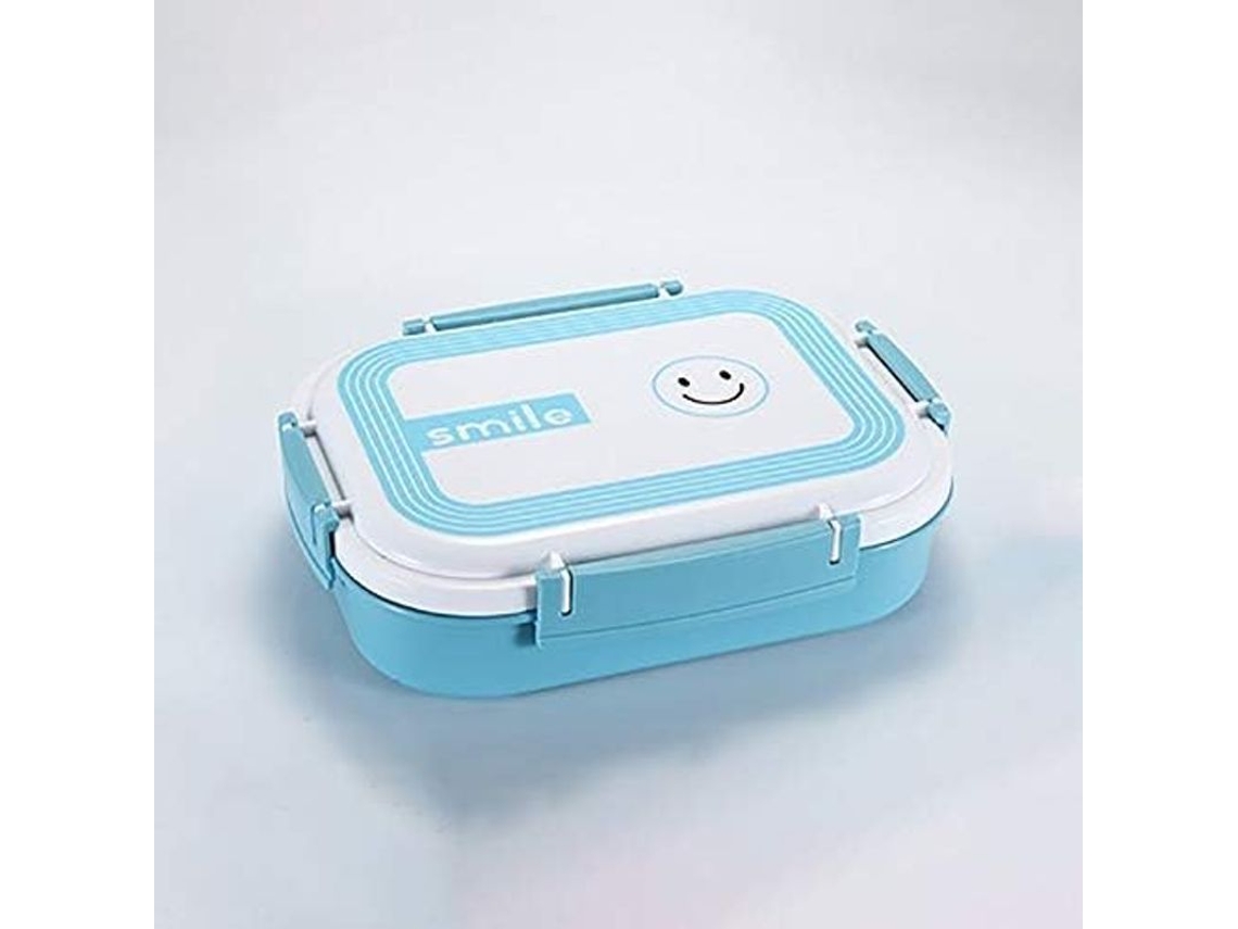 2026-41301-caja De Almuerzo Para Adultos Acero Inoxidable Aislante Anti-herrumbre Estanca Color Azul