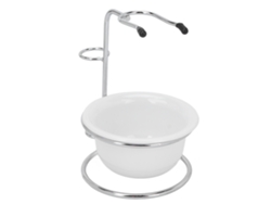 Set De Cuenco De Afeitar Profesional Con Soporte, Cuchilla, Cepillo Y Base De Seguridad Para Hombres