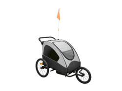 Remolque Multifunción BABYTROLD Roadrunner Negro/Gris