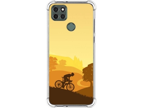 Carcasa Motorola Moto G9 Power TUMUNDOSMARTPHONE Ciclista Multicolor