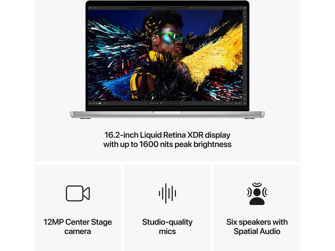MacBook Pro APPLE Plateado (16'' - Apple M4 Pro 14-Core - RAM: 48