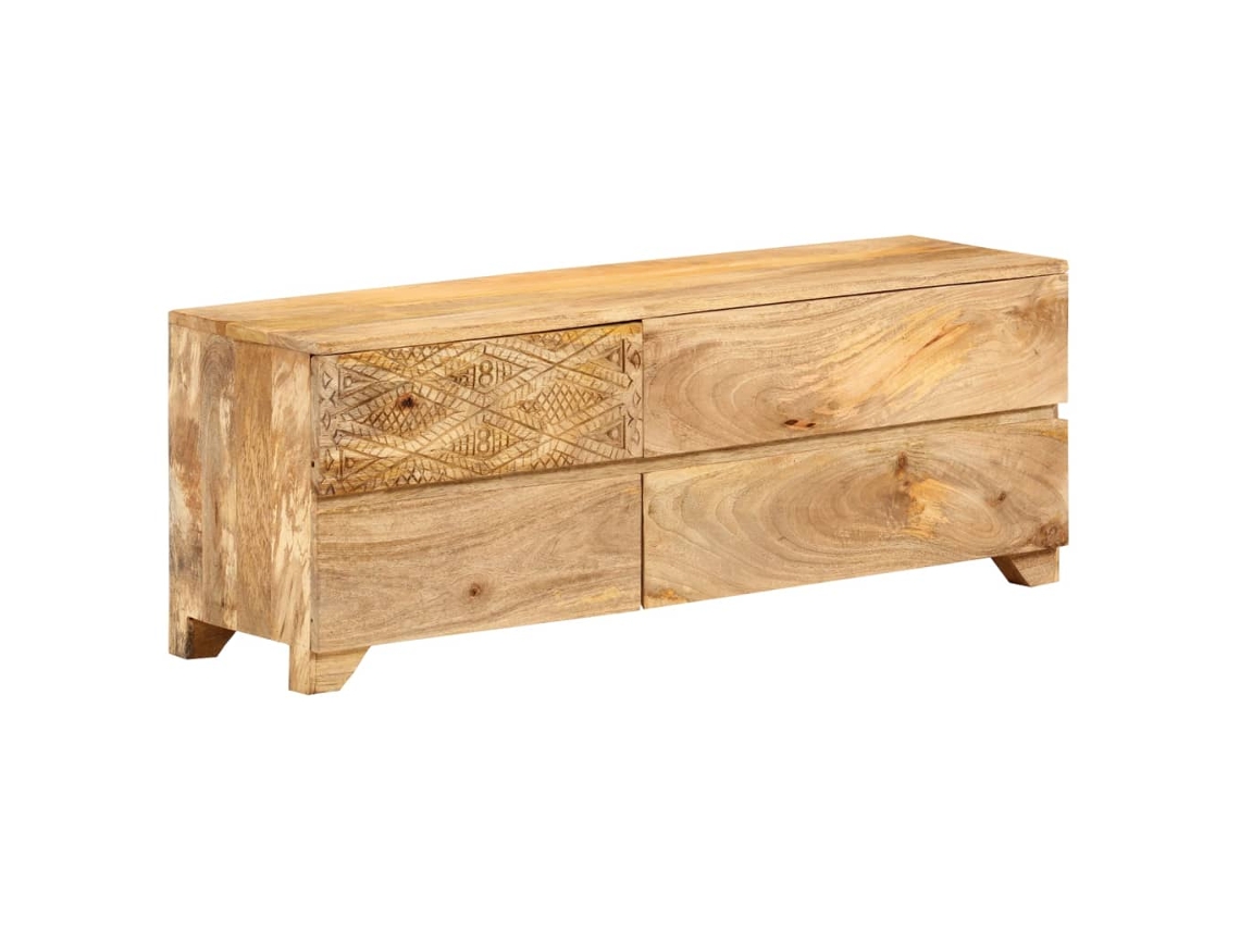 Maison Exclusive - Mueble Para Tv Madera Maciza De Mango 110x30x40 Cm
