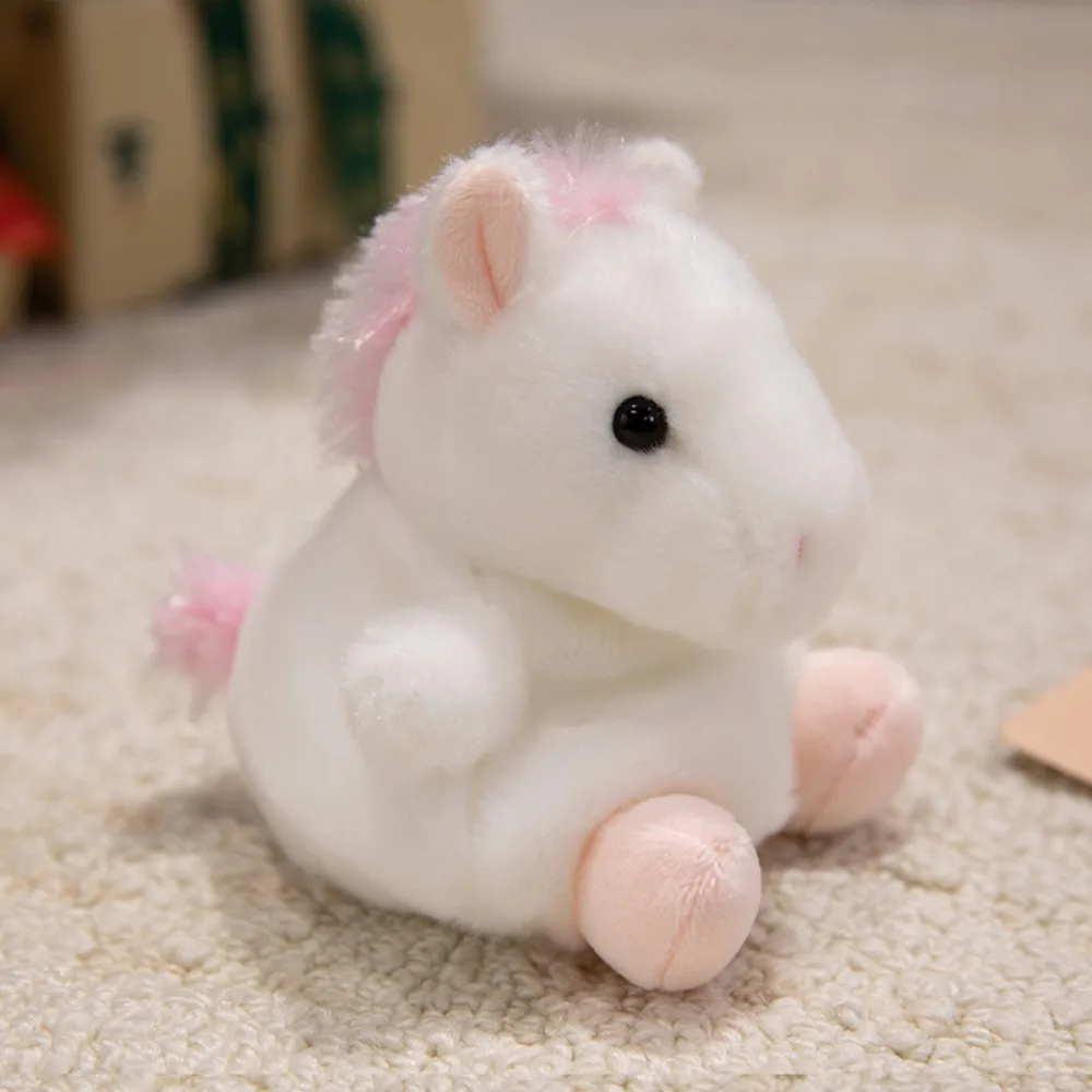 (caballo) Mini Llavero De Peluche De La Serie De Mascotas Adorables, 13 Cm