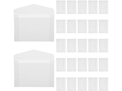 100 sobres de papel cristal para recuerdos de boda, mini sobres para entradas, sellos y semillas.