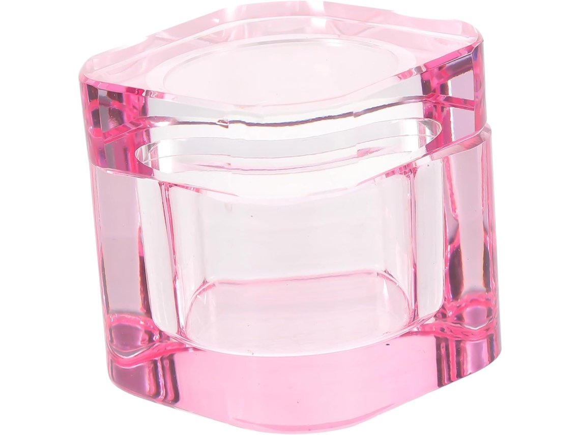 Nail Dish Verre Cristal Con Cuellovercle Bol Manucure Portátil Y Para Ongles Acryliques Usage Salo...
