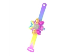 Rebe-pulsera Luminosa Giratória Com Trompo, Brinquedo De Silicone Para Aliviar O Estresse, Para Crianças E Adultos