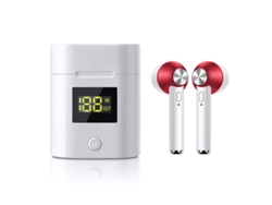 Auriculares Horas Espera YIZHOOD True Wireless Bluetooth Rojo