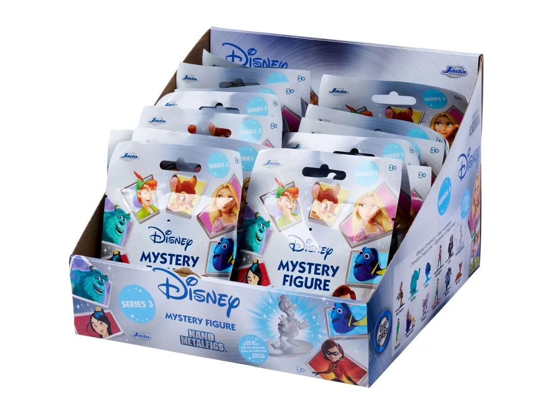 Exhibición de 24 figuras misteriosas de Disney Nano Metalfigs S.3 Jada Sobres