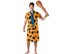 Disfraz de Cavernícola naranja elegante para hombre