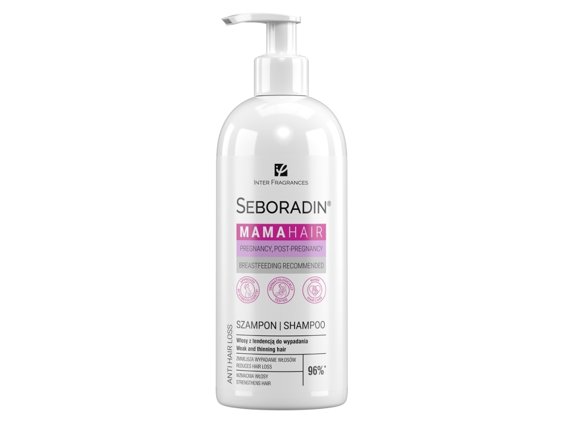 Champú nutritivo prenatal y posnatal para la salud capilar femenina (400 ml, Seboradin)