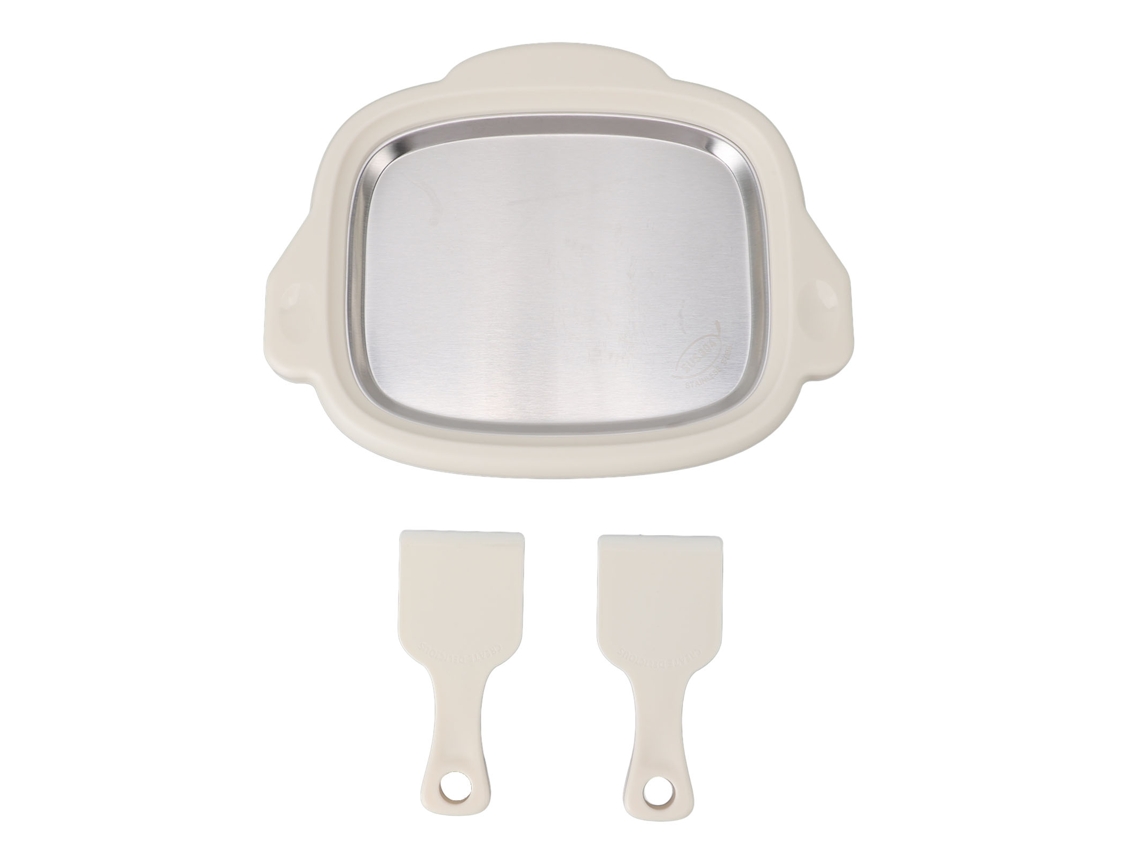 Máquina Freidora De Hielo Con 2 Paletas, Placa De Acero Inoxidable 304, Máquina Para Hacer Helado Enrollado, Máquina Para Hacer Yogur Frito Para La Casa Blanca.