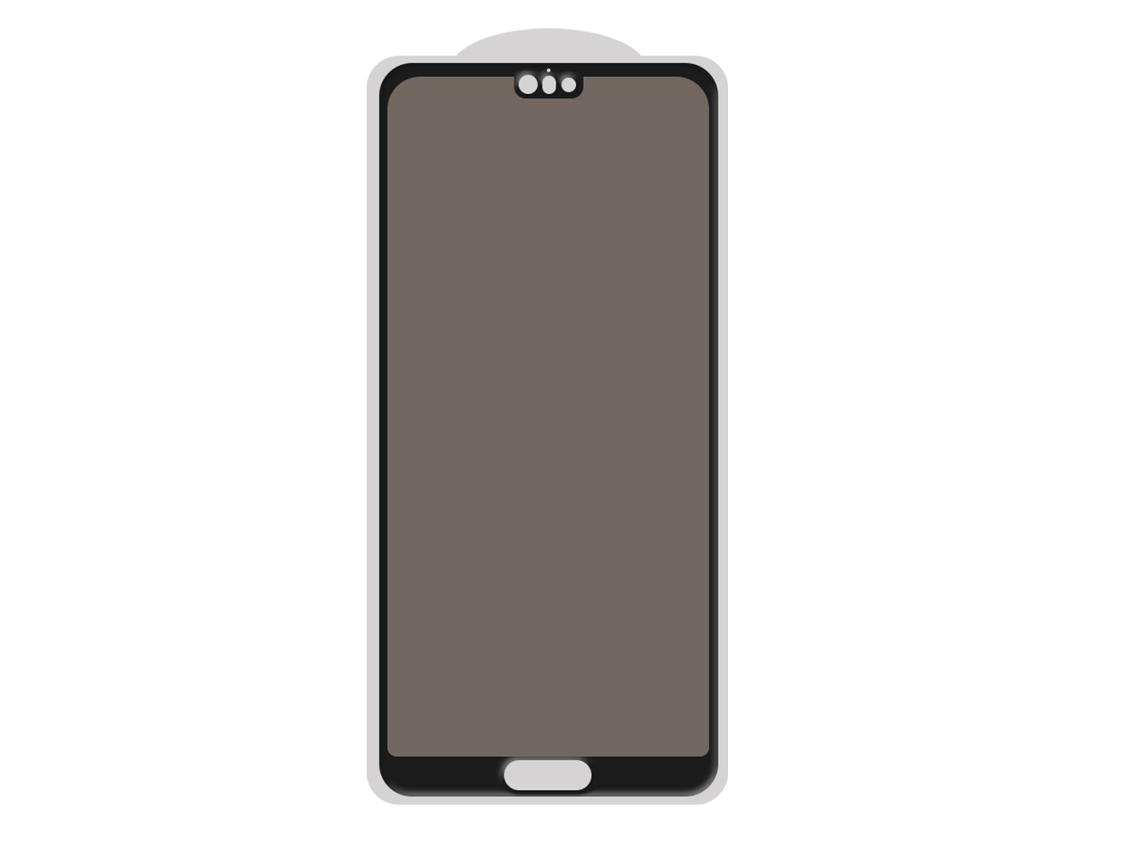 Protector de pantalla de cristal templado EOOCOO para Huawei P20, anti-espía.