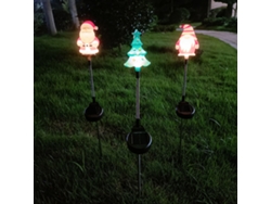 2026-lámpara Colgante Solar Navideña Para Jardín Exterior, Decoración De Navidad Con Papá Noel, Enano Y Árbol, Ip65 Impermeable