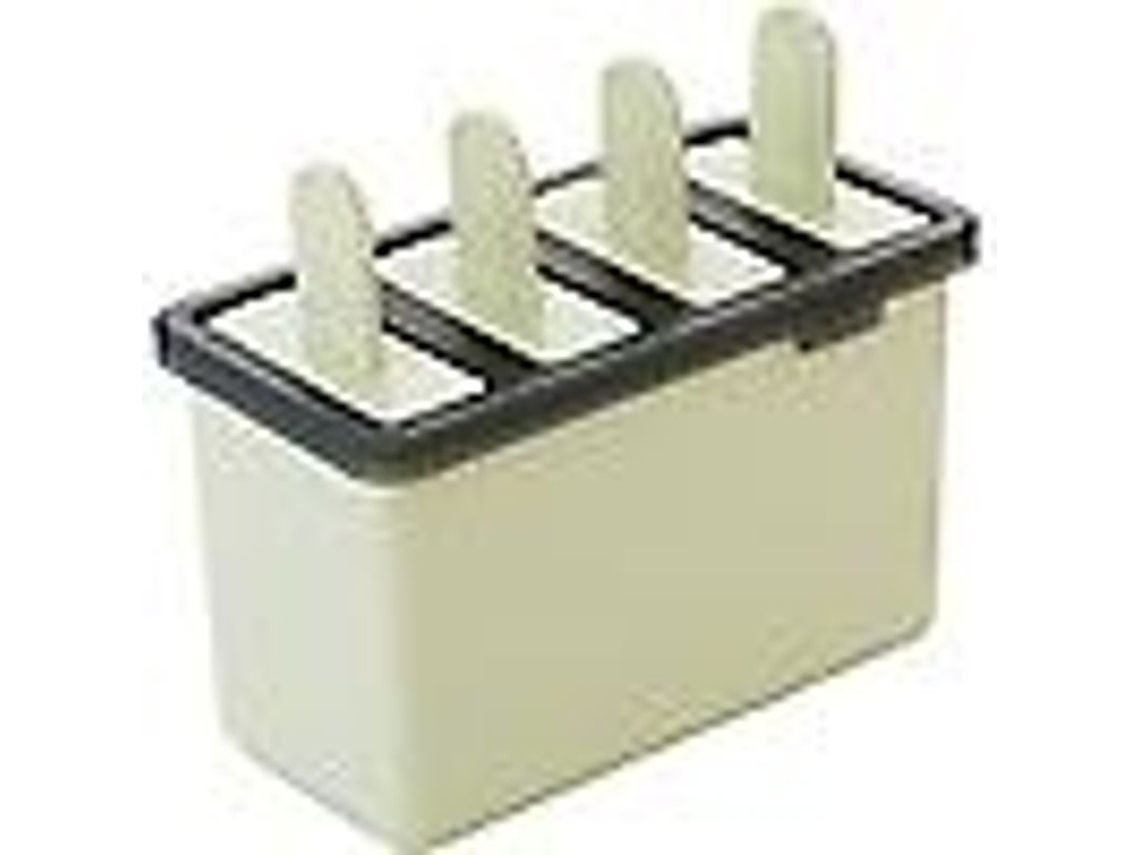 Molde Casero Para Helados Tipo Paleta, Moldes Para Manualidades, Bandeja Con 4 Moldes, Verde, Seguro Para Niños.