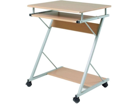 Mesa De Ordenador para pc office modelo volta acabado en gris y cambrian medidas 60 cm ancho x 48 fondo soporte jshome 75