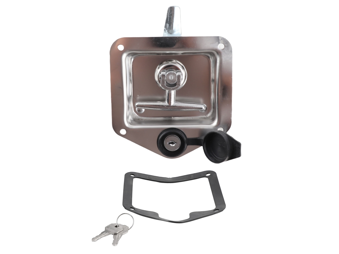 Pestillo Plegable De Acero Inoxidable Con Asa En T Y Llaves Para Cajas De Herramientas Domésticas O Comerciales.