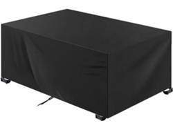 Funda impermeable para mesa de exterior, funda para muebles de patio para mesas rectangulares y ovaladas, material reforzado Oxford 420d con revestimiento.