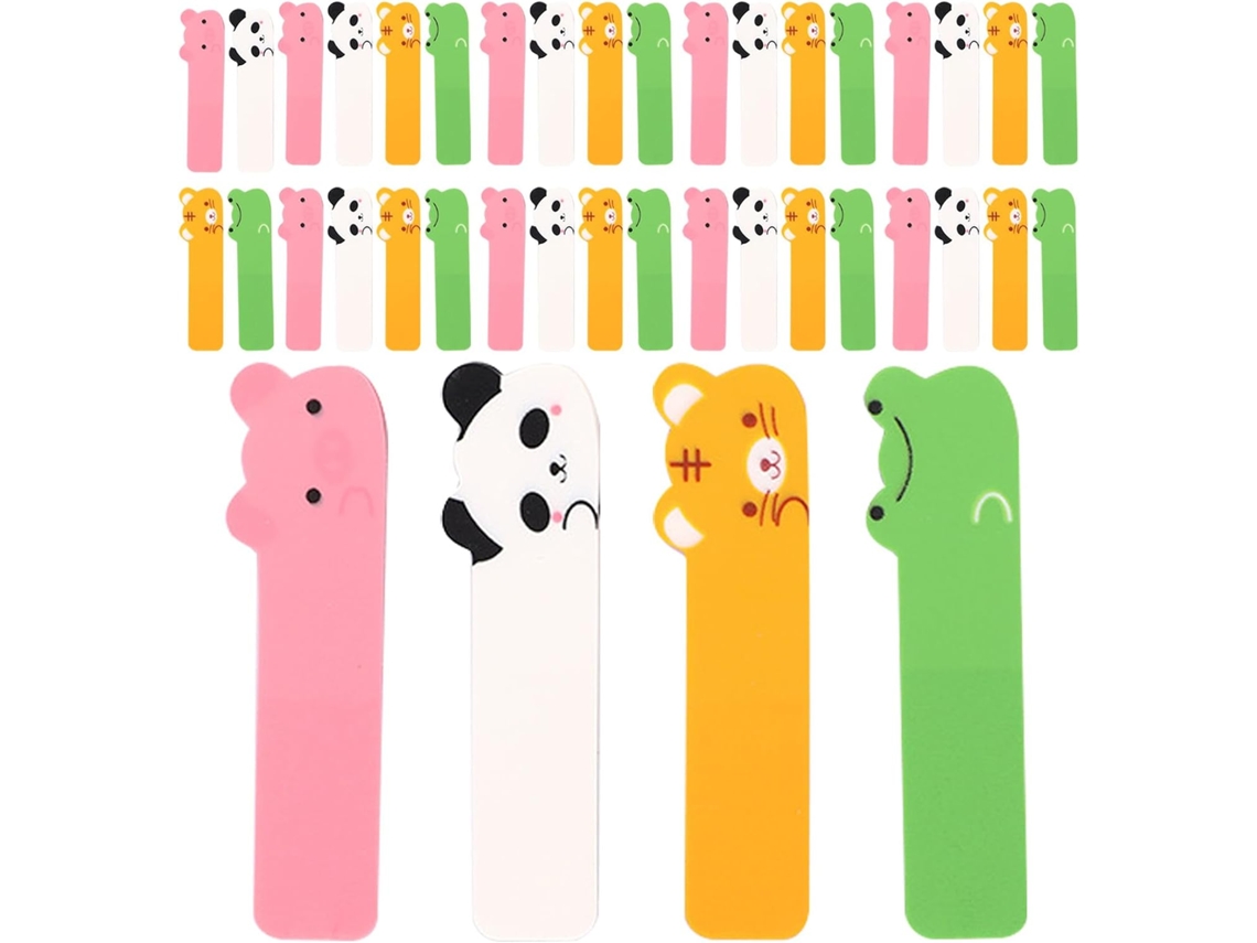Juego De 10 Pestañas De Índice Con Diseño De Animales Adorables En Pet Regrabable.