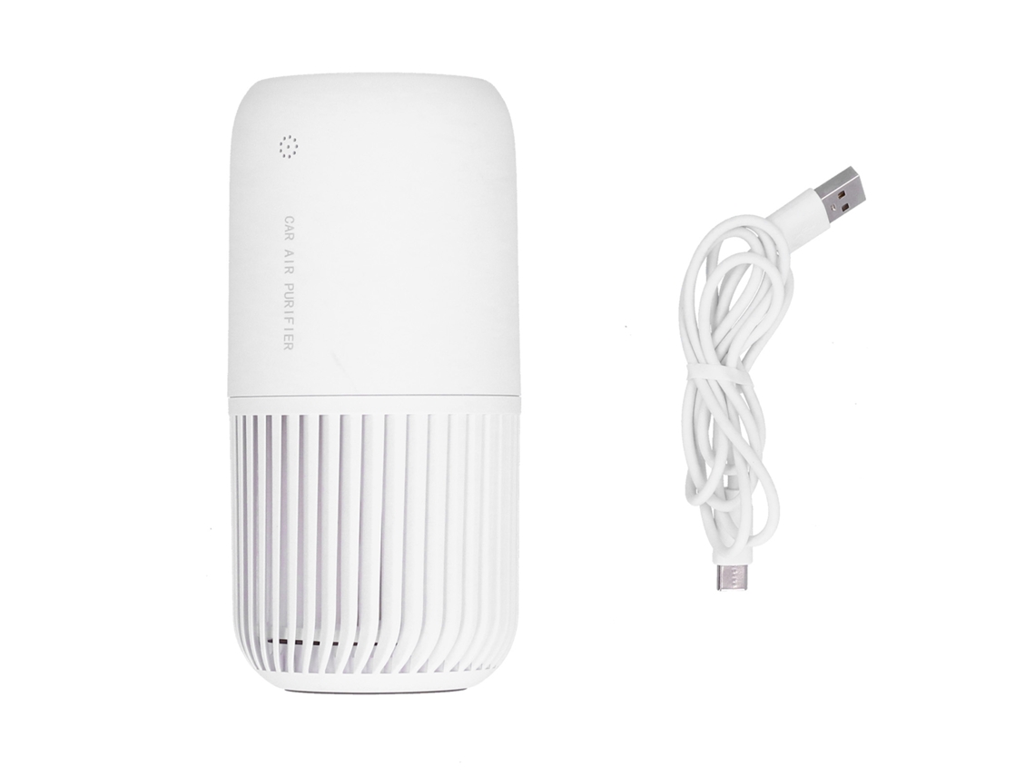 Purificador De Aire Portátil Usb Led Con Detección De Calidad Del Aire Para Coche, Salón, Cocina Y Baño.