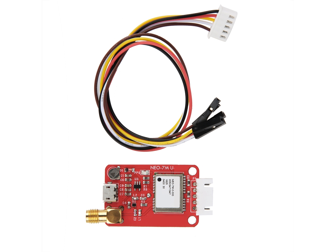 Módulo De Posicionamiento Gps Por Satélite Con Antena Cerámica Integrada Y Conector Sma, Compatible Con Nmea Y Comunicación Serial.