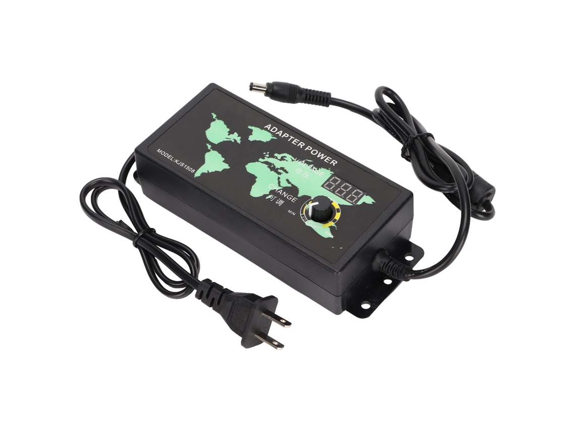 Adaptador De Corriente (pantalla Digital Led, Voltaje Y Velocidad Ajustables, 3-12v 10a 120w)