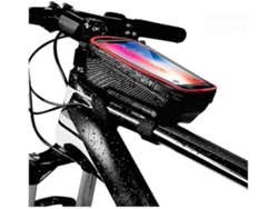 Bolsa Impermeable Para Soporte De Teléfono Para Bicicleta, Gran Capacidad, Adecuada Para Teléfonos Inteligentes De Hasta 6, 5 Pulgadas, Color Negro
